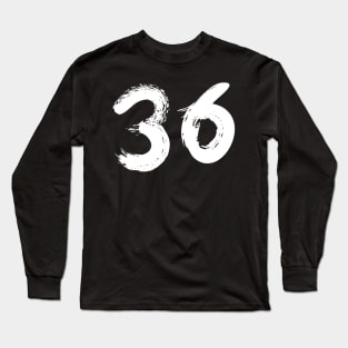 Number 36 Long Sleeve T-Shirt